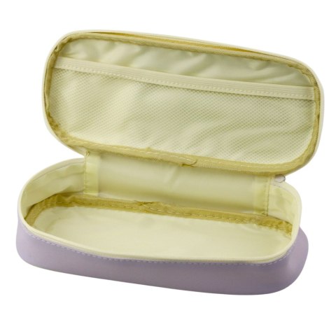 Piórnik Szkolny Dziecięcy Z Zajączkami Pojemny Fioletowy 24cm