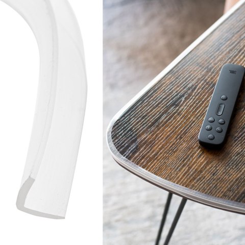 Taśma silikonowa zabezpieczająca kanty narożniki krawędzie transparentna 1m