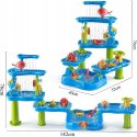 WOOPIE Ogromny Aquapark Stolik Wodny 6w1 Piaskownica Wodospad Tor Wodny 6-poziomowy Modułowy