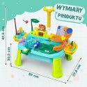 WOOPIE Stolik Wodny 4w1 Gra Łowienie Rybek Zlewozmywak Zjeżdżalnia Wodna Kwiatek