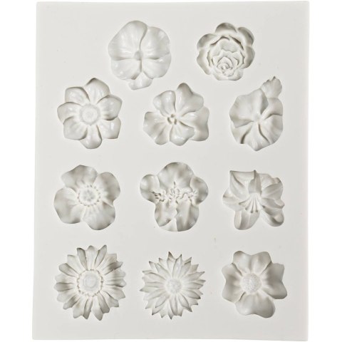 Foremka Silikonowa Kwiatki 11 wzorów