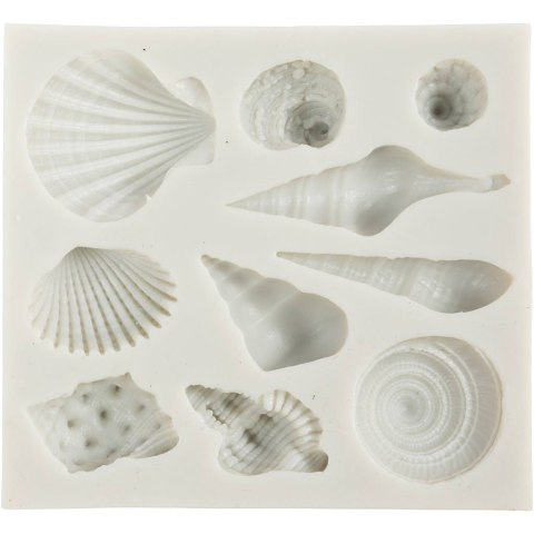 Foremka Silikonowa Muszelki 10 wzorów