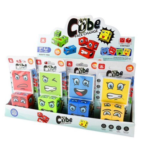 Gra Montessori - kostki emotki emocje z kartami pracy