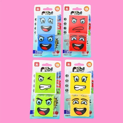 Gra Montessori - kostki emotki emocje z kartami pracy