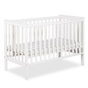 KLUPŚ Łóżeczko z barierką IWON biel 120x60