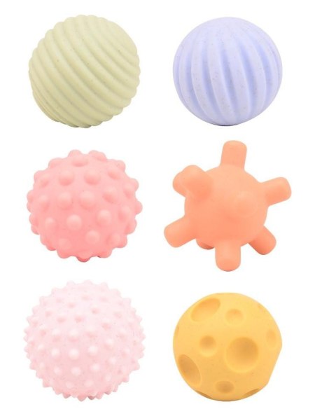 Kulki sensoryczne BIOplastik 6 szt Happy World 0m+