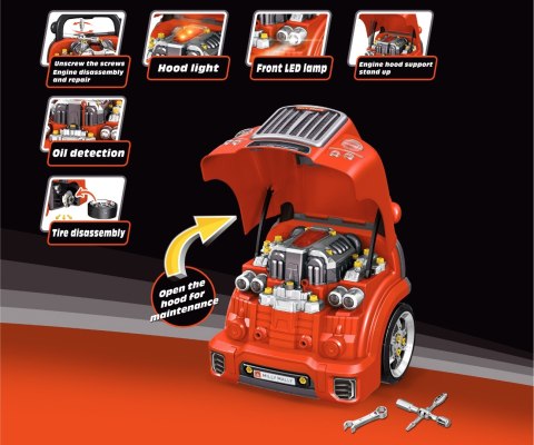 MILLY MALLY 6428 Silnik rozkręcalny N-gine Red