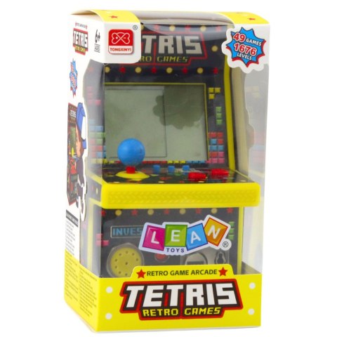 Mini Automat Do Gry Tetris Retro 49 Gier 1676 Poziomów Żółty