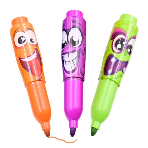 SCENTOS ST 10498 Pachnące markery -śmieszne minki 3 szt