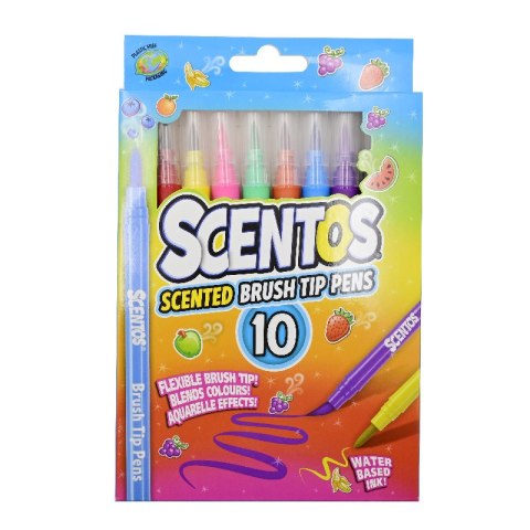 SCENTOS ST 20465 Pachnące flamastry - PĘDZELKI 10szt