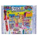 SCENTOS ST 20489 Pachnący zestaw - walizka do pokolorowania niebieska