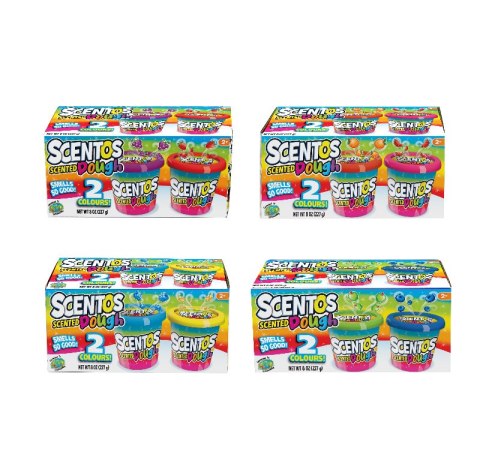 SCENTOS ST 45610 Pachnąca ciastolina 2 szt mix kolorów