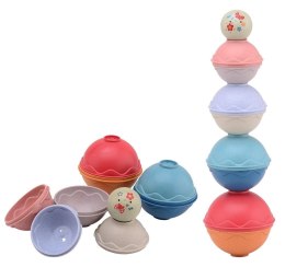 Wieża z kulek BIOplastik Happy World 12m+