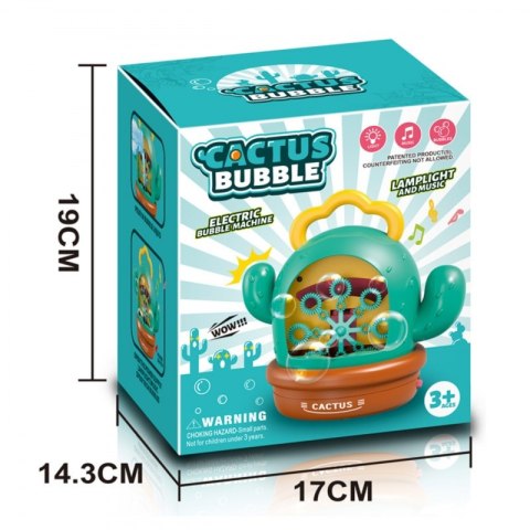 WOOPIE Interaktywny Kaktus Maszyna do Baniek Mydlanych
