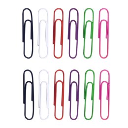 Zestaw Spinacze Biurowe Do Papieru Kolorowe 33mm 90szt.