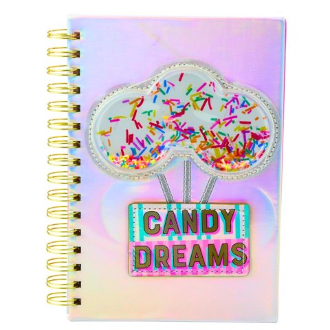 Zeszyt Notatnik W Linie Candy Dreams Cukierki Holograficzny A5 90 Kartek