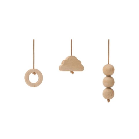 Charlie Crane Pałąk Edukacyjny NAHO z drewnianymi zabawkami