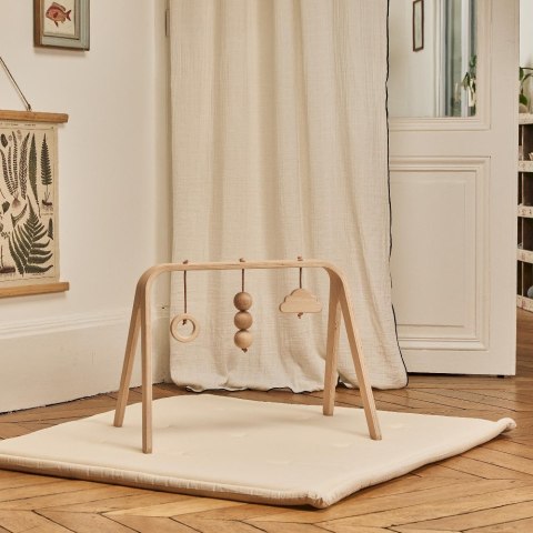 Charlie Crane Pałąk Edukacyjny NAHO z drewnianymi zabawkami