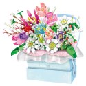 Klocki Konstrukcyjne Kompozycja W Pudełku Box Kwiatowy Niebieski LED 761el.