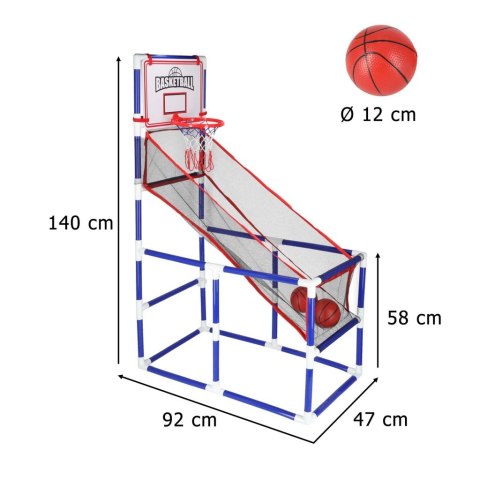 Koszykówka gra zręcznościowa sportowa przenośna basketball 2 piłki pompka