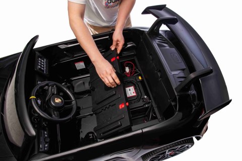 Pojazd Porsche 911 GT3 Czarny, wyścigowy samochód dla dzieci