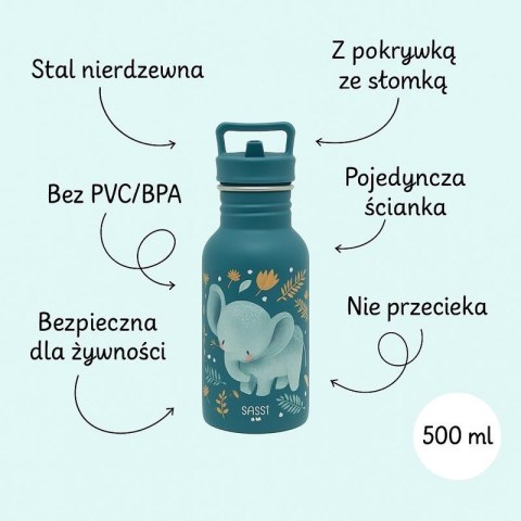 Butelka na wodę bidon 500 ml Słonik SASSI