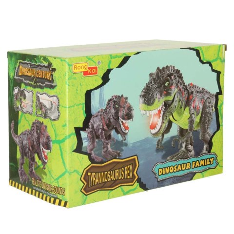 Dinozaur T-REX elektroniczny chodzi ryczy zielony