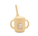 Kubek silikonowy z rurką dla dzieci Leniwiec SASSI