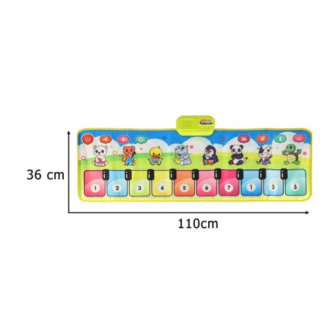 Mata muzyczna interaktywna pianinko z nagrywaniem