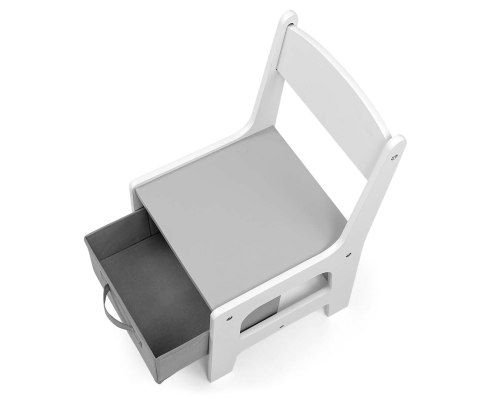 Milly Mally Zestaw mebli - Stolik i dwa krzesełka Sven Plus White