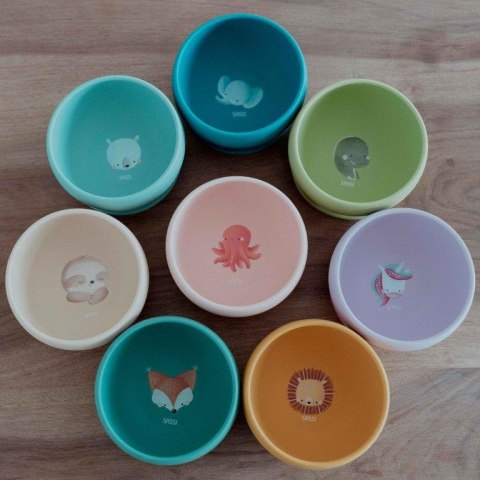 Miska silikonowa z przyssawką Dinozaur SASSI