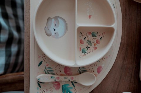 Miska silikonowa z przyssawką Leniwiec SASSI