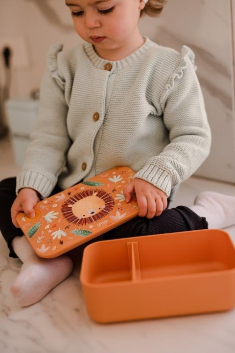 Plastikowy lunchbox pojemnik z rPET Lew SASSI