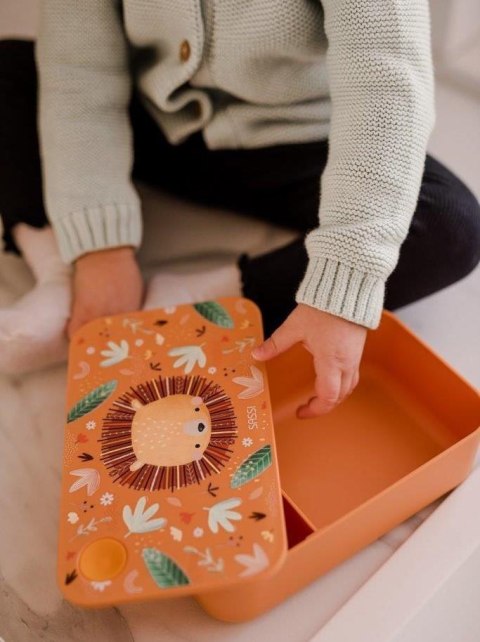 Plastikowy lunchbox pojemnik z rPET Lew SASSI
