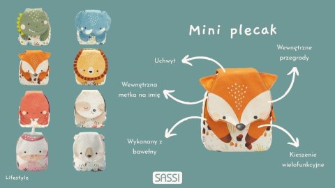 Plecak mini dla dzieci Ośmiornica SASSI