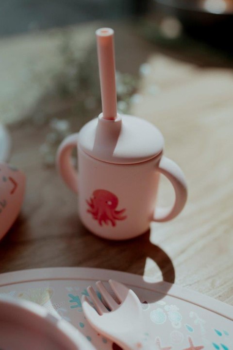 Sztućce silikonowe dla dzieci Ośmiornica SASSI