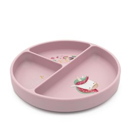 Talerz silikonowy z przyssawką Jednorożec SASSI