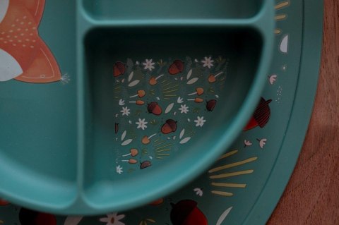 Talerz silikonowy z przyssawką Lisek SASSI