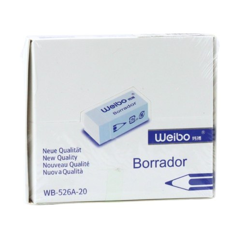 Gumka Do Mazania Biała Szkolna Biurowa WB-526A -20 6cm