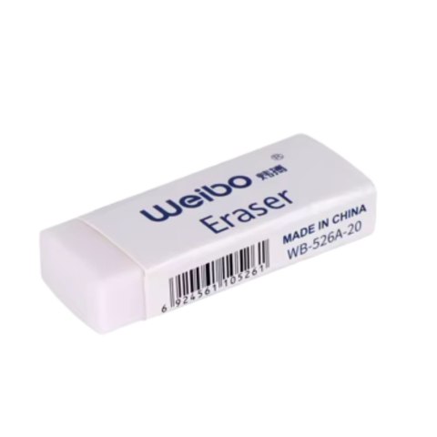 Gumka Do Mazania Szkolna Biurowa Biała WB-527-40 3,5cm