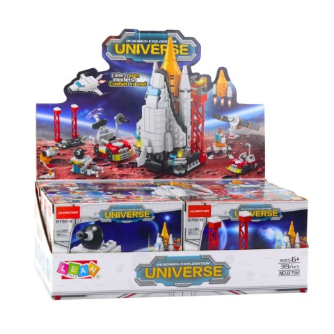 Klocki Konstrukcyjne Stacja Kosmiczna Rakieta Kolekcja 24-58 el. Mix