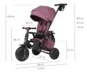 MILLY MALLY 6305 Qplay Rowerek Trójkołowy Nova Max Violet