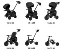 MILLY MALLY 6307 Qplay Rowerek Trójkołowy Nova Max Black