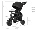 MILLY MALLY 6307 Qplay Rowerek Trójkołowy Nova Max Black