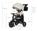 MILLY MALLY 6456 Qplay Rowerek Trójkołowy Nova Deluxe Beige