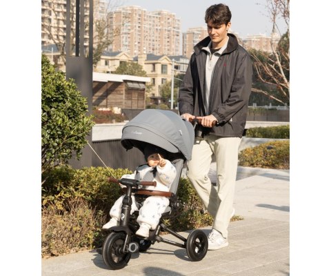 MILLY MALLY 6457 Qplay Rowerek Trójkołowy Nova Deluxe Grey