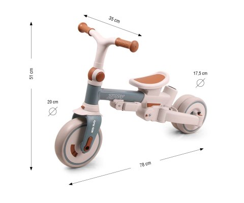 Milly Mally Rowerek Trójkołowy Zippy Blue