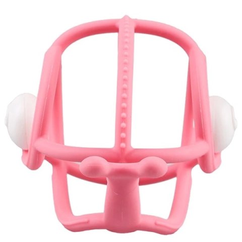 Mombella 00606 Gryzak z grzechotką Ślimak pink