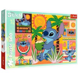 Puzzle - 500 - Wakacje ze Stichem - Disney Lilo&Stitch - Trefl 37483