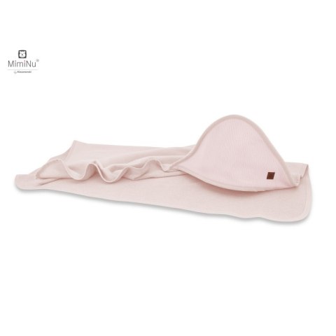 KIECZMERSKI Okrycie kąpielowe 100x100 MIMINU SOFT + myjka różowe